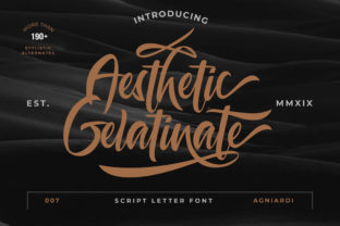 Aesthetic Gelatinate: A Bold Handwritten Font for Branding