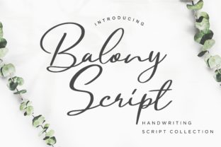 Balony: A Sweet Script Font for Editorial Design
