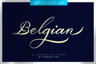 Belgian Signature: A Bold Handwritten Font for Editors