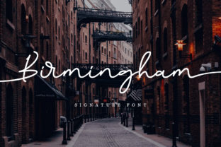 Birmingham: A Classy Signature Typeface for Your Brand