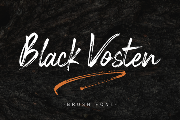 Black Vosten: A Bold Handwritten Font for Makers