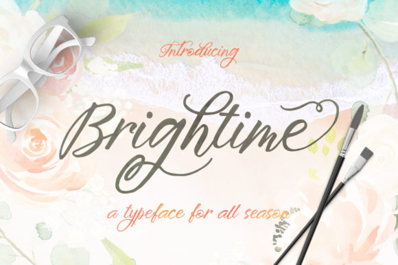 Brightime: A Premium Script Font for Web Design
