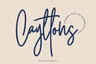 Cayttons: A Handcrafted Script Font for Web Design
