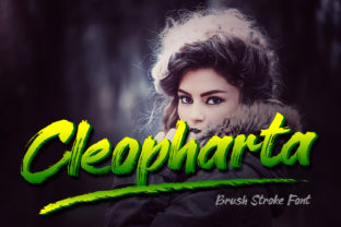 Cleopharta: A Wild Brush Script for Modern Editorial Design