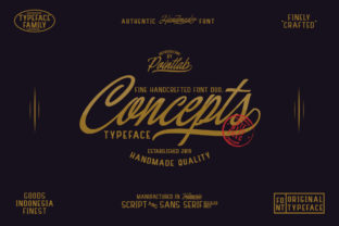 Concepts: A Handmade Script Font for Brand Identity