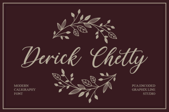 Derick Chetty: A Premium Script Font for Editorial Design