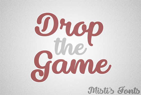 Drop the Game: A Bold Typeface for Brand Identity