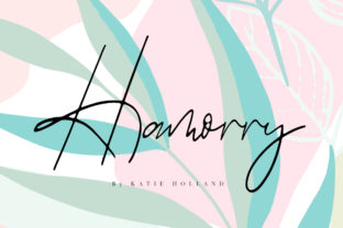 Hamorry: A Contemporary Handwritten Font for Editorial Design