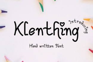 Klenthing: A Cute Handwritten Font for Crafters