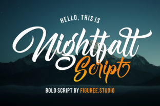 Nightfall: A Cool Script Font for Standout Brand Identity