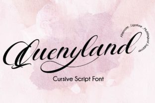 Quenyland: A Modern Script Font for Web Design