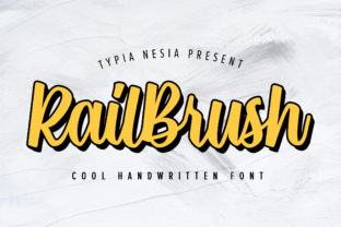 Rail Brush: A Bold Handwritten Font for Brand Identity