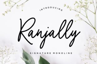 Ranjally: An Elegant Script Font for Editorial Design