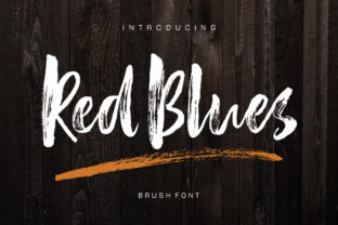Red Blues: A Bold Script Font for Editorial Design