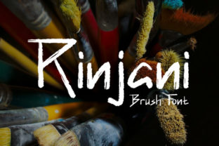 Rinjani: A Bold Script Font for Handmade Creators
