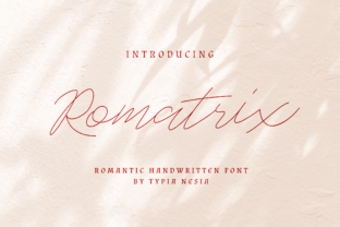 Romatrix: A Romantic Handwritten Font for Web Design
