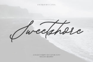 Sweetshore: A Handcrafted Script Font for Editorial Design